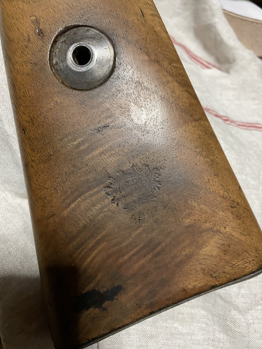 ww2in's tweet photo. 【クイズ】
さて、この極初期ストック。妙な刻印があるけどどうゆう物なのか分かる人いるかな？
アムトは655。Fブロック。
これ分かったら変態かも！ https://t.co/3pkUYGAkAs