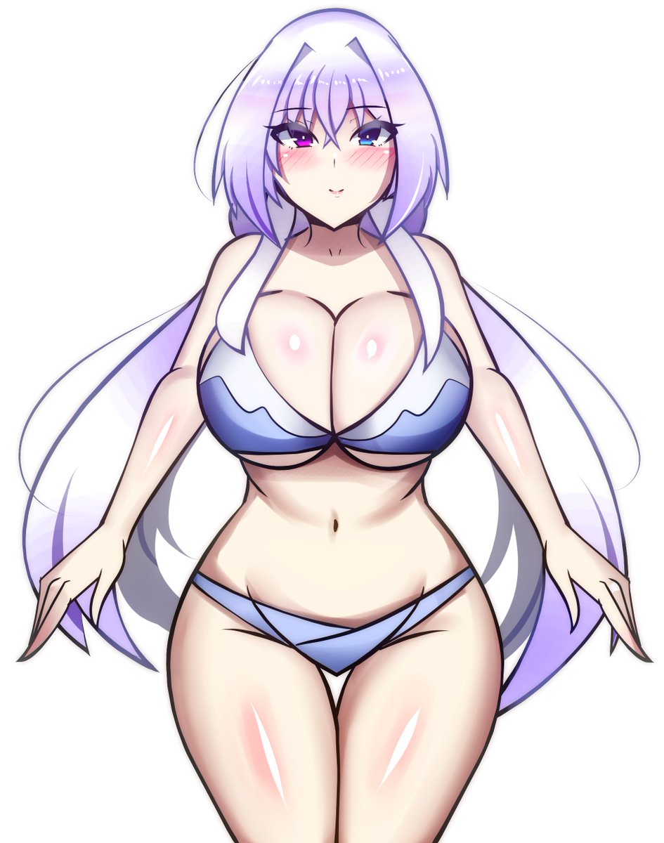 うちの子母娘の女王サティナとフィーナ姫です。
銀髪オッドアイ!!!(性癖 