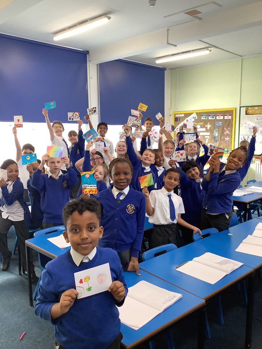 AbbeyPrimary's tweet image. #y4 have made beautiful postcards of hope this lent. They hope to spread Gods love and joy to others. #catholilife