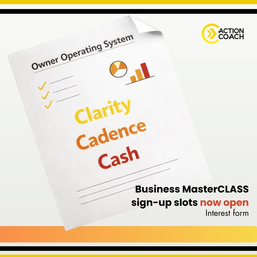 Profit isn’t just sales.

It’s Clarity + Cadence + Cash.

The Business MasterCLASS launch sign-up slots are open.
Comment or send us a DM.

#Management #Leadership #Profits