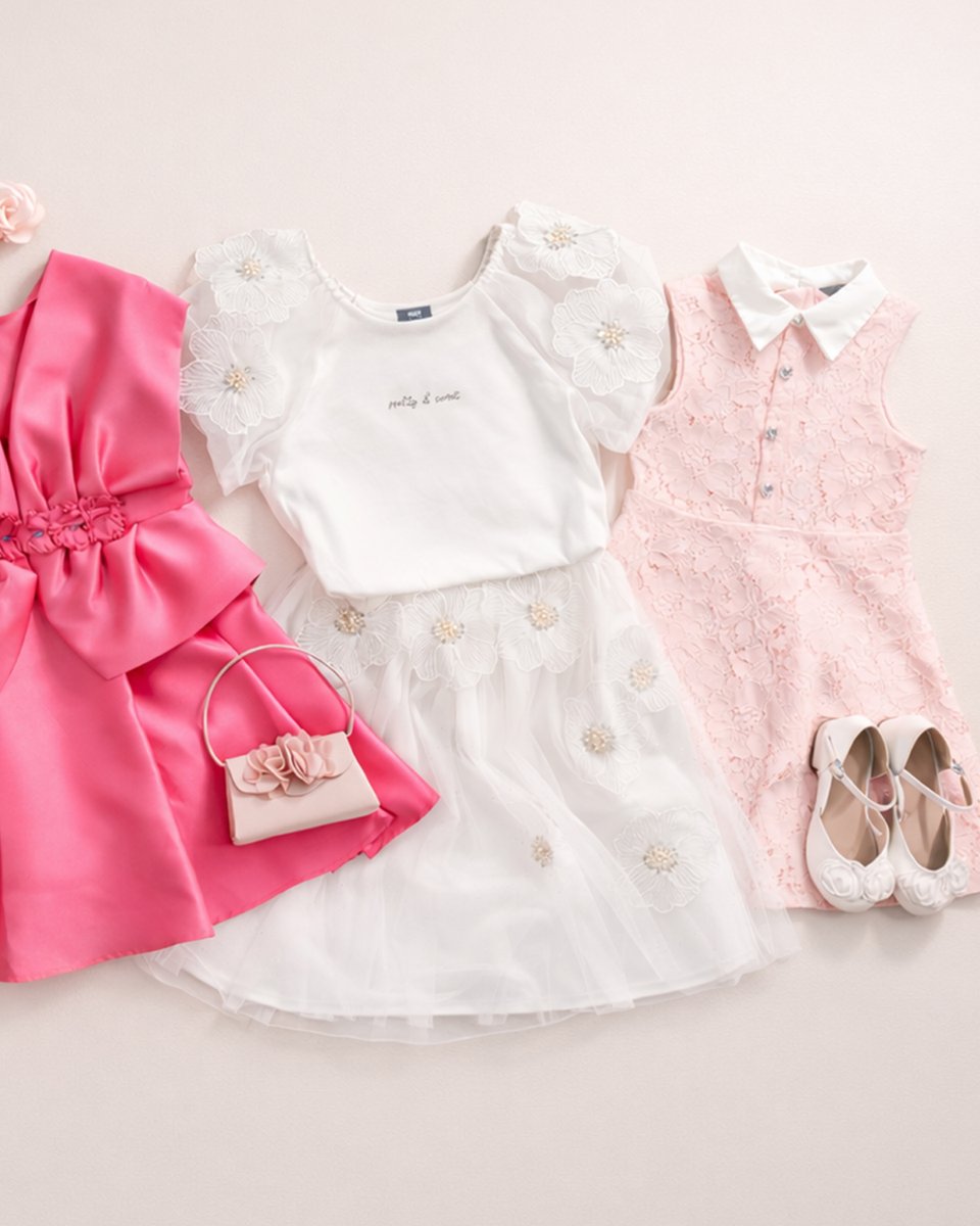 maxfashionMENA's tweet image. Pretty in pink, sweet in white, and ready for every little moment that matters.
Available for girls aged 2–8 years starting from 59 SAR / 55 AED

 #MaxFashion #RamadanCollection #KidsCollection