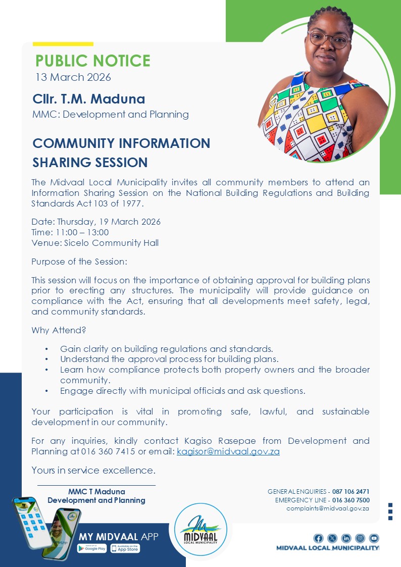 Midvaal Local Municipality tweet media