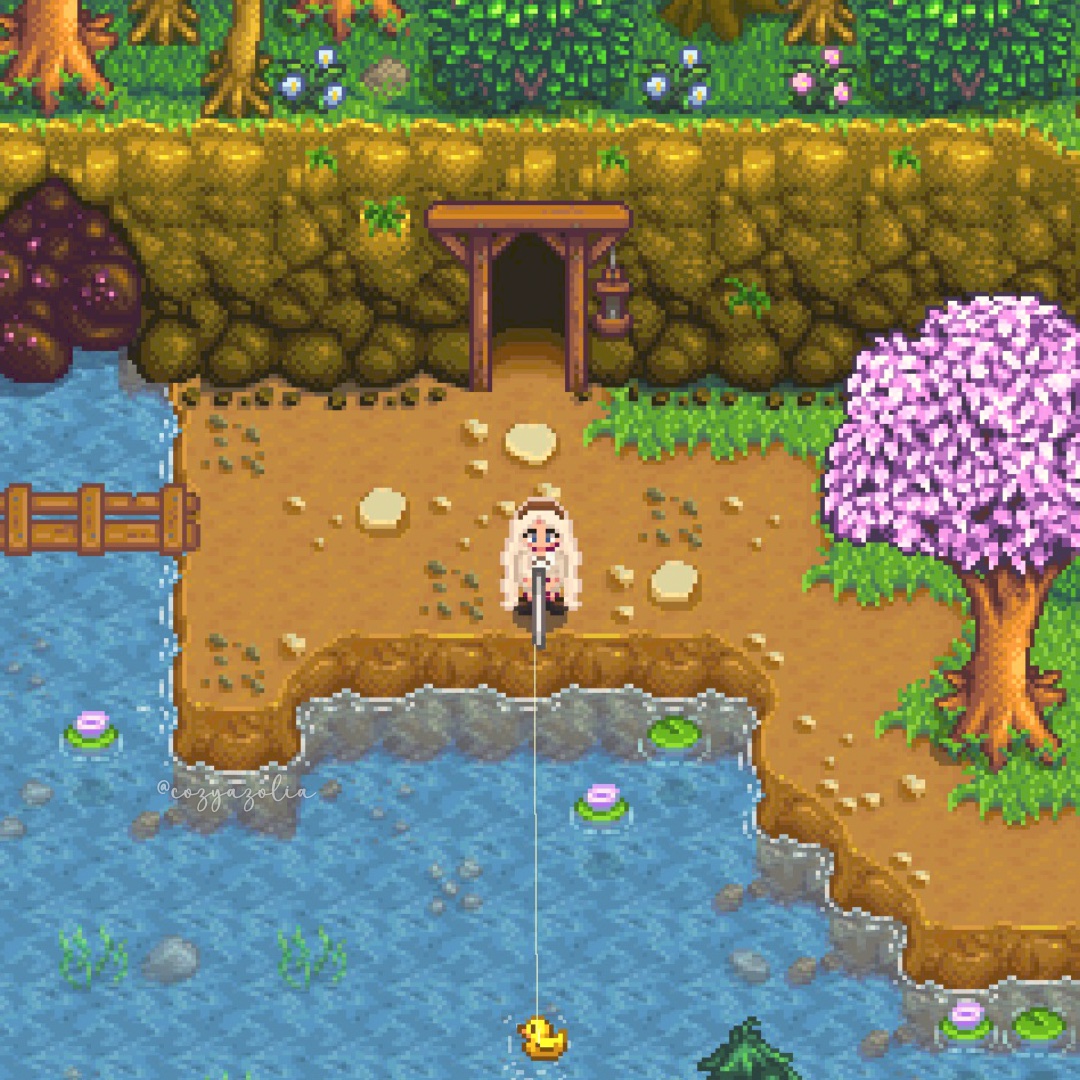 new fishing strategy: duck bait 🐥🎣✨

#stardewvalley #cozygaming