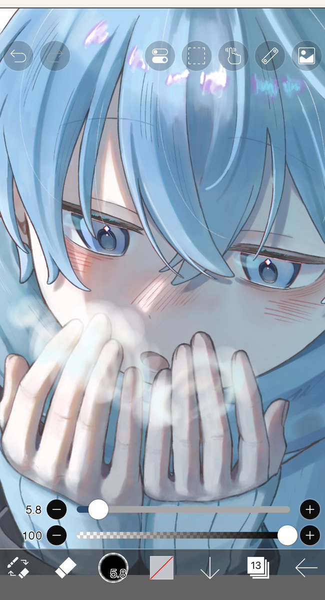 アイビス数年ぶりに使ったけど案外描けるもんだねΣ( ˙꒳​˙ )
そしてまだまだ寒いねって話
 #ころんくん  #ころんギャラリー