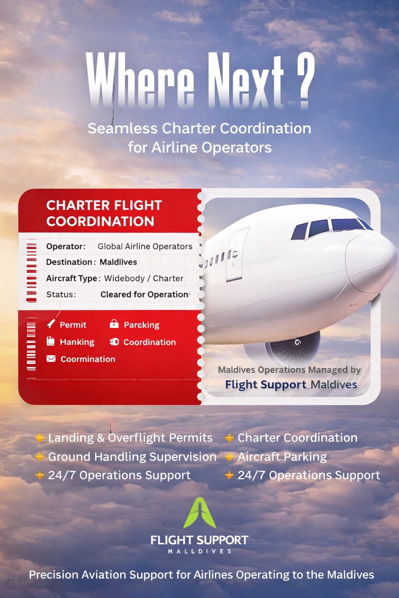 Flight Support Maldives tweet media