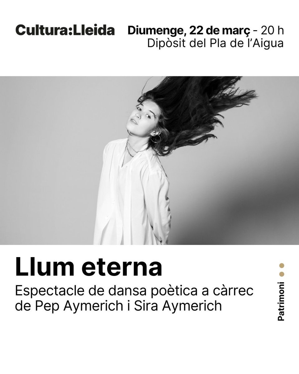 cultura_lleida's tweet photo. 💧 El Museu de l'Aigua se suma a la commemoració del Dia Mundial de l'Aigua amb un cap de setmana d'activitats que connecten patrimoni, música i territori, aquest any, sota el lema "On flueix l'aigua, creix la igualtat". https://t.co/776a66WSlk