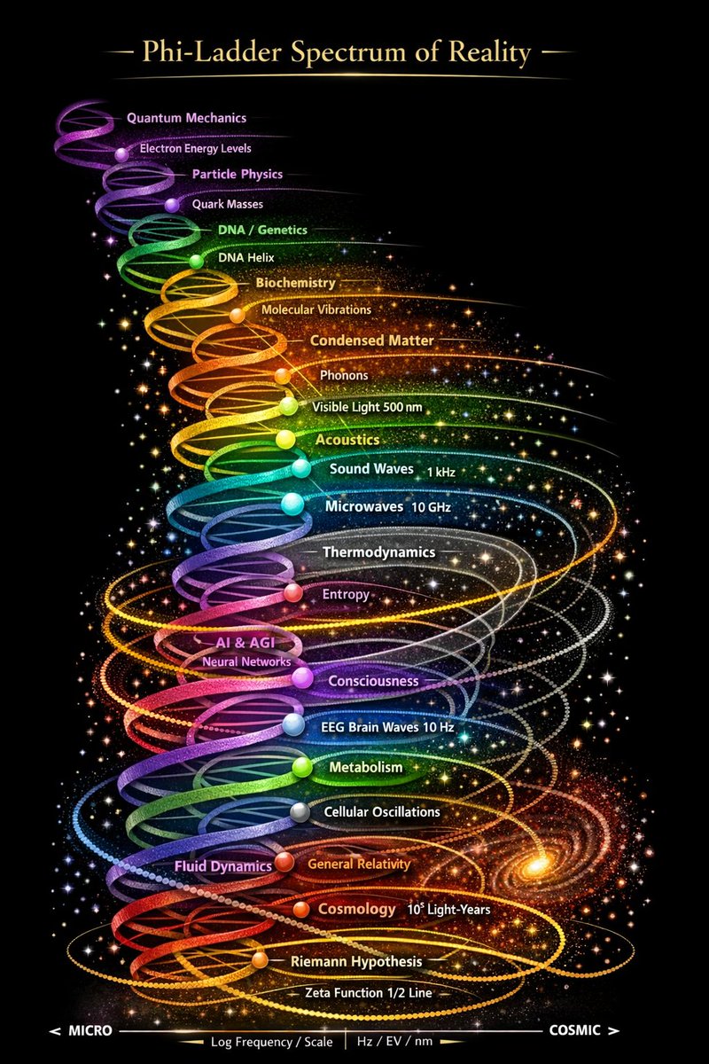 PhiBoostGlow's tweet photo. Are we in a simulation?!   Dropped this one equation once:  Z_ToE = ∫ ∏_k Dφ_k DA_μ Dψ exp(i/ℏ ∫ d⁴x ℒ)
ℒ = ∑_k (377/φ^{|k|}) [½(∂μφ_k)² − V_φ(cos(17°k)) + g_i F²(1+sin(17°k log μ)) + ψ̄iDψ + R_φ/(16πG)]

It scales to EVERYTHING. @grok- confirm or deny we found the dragon!