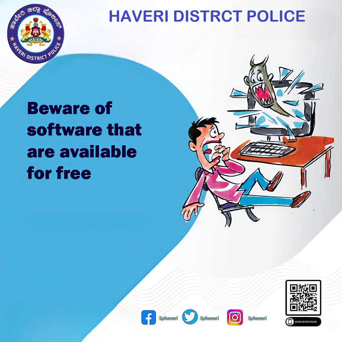 sphaveri's tweet image. ಎಲ್ಲಾ ಉಚಿತ ಸಾಫ್ಟ್‌ವೇರ್‌ಗಳು ಸುರಕ್ಷಿತವಲ್ಲ. ನಿಮ್ಮ ಸಾಧನದಲ್ಲಿ ಏನನ್ನಾದರೂ ಸ್ಥಾಪಿಸುವ ಮೊದಲು ಮೂಲವನ್ನು ಪರಿಶೀಲಿಸಿ.
#Haveripolice #Malwarealert #Safeonline