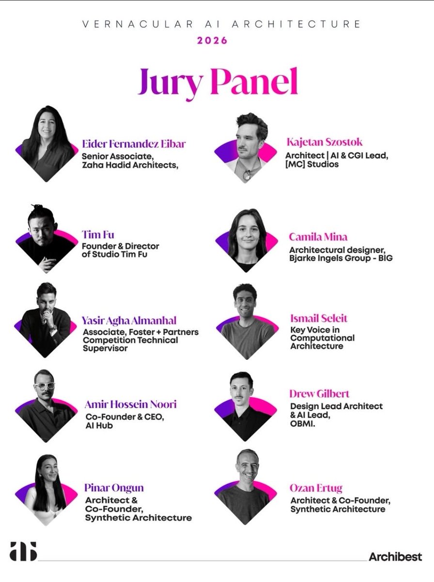 DrewGilbert_'s tweet photo. Thank you for the invitation to join the #jury panel for #vernacular #AI #Architecture #Competition #drewgilbert #archibest https://t.co/PeSNnr652e