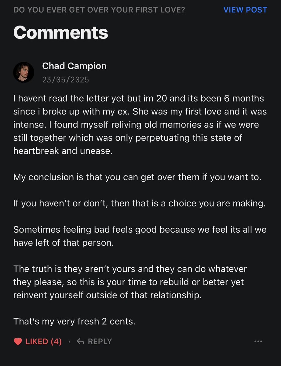 Getting over heartbreak: