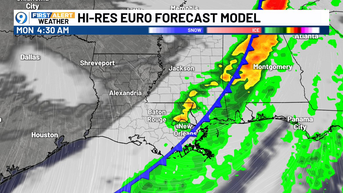 Great weather through the weekend, but the next STRONG COLD FRONT is on the way for Sunday night. Your weekend plans are good to geaux, since the wet weather should hold off until Sunday night. Forecast lows for St. Patty's Day morning will be in the mid 30s!!!