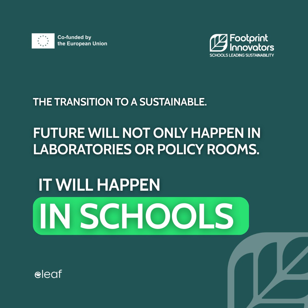 eleafenterprise's tweet photo. Through the Footprint Innovators, schools across Europe will be supported in measuring and reducing their environmental impact using a digital School Footprint Calculator, interdisciplinary lessons and teacher training. 
🔗 Learn more: https://t.co/b4icPdihMG
#ErasmusPlus https://t.co/vJ9Qjt9oXI