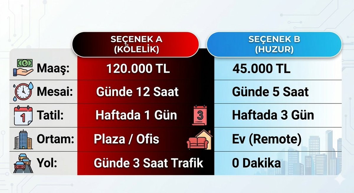 Hangi iş şartlarında çalışmayı kabul ederdiniz ve neden?