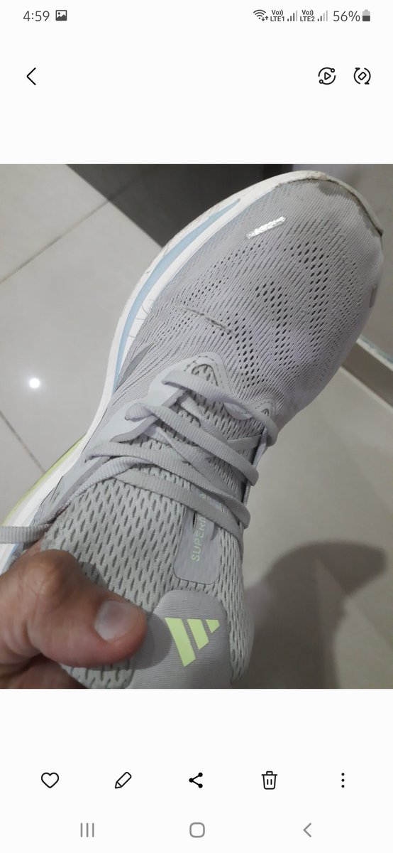 MunishGhanGhas's tweet photo. Purchased @adidas @adidasUS Supernova premium shoes from the Adidas outlet at Ambience Mall Gurugram. Very disappointed with the quality. Within just 9 months, the shoes are torn, fabric damaged, and the sole pasting has chipped off. This is unacceptable. Seems #Fake Product https://t.co/yI9APnH0sm