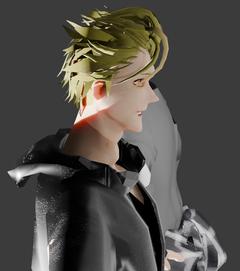 adenotoxin's tweet photo. 「この動き、ゼロデイじゃねえな。もっと悪質だ」 #WorldWardWeb  自作乙女ゲームの攻略対象光石のモデル完成。#IndieGameDev #blender #ゲーム制作 https://t.co/PjdDVs7Zf4