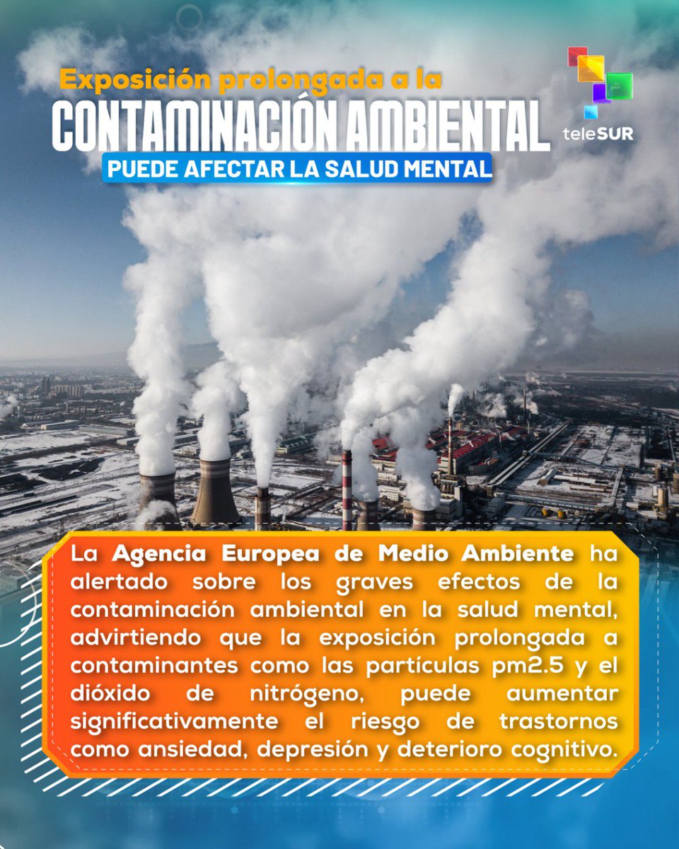 Estos contaminantes pueden penetrar en el sistema nervioso, causando neuroinflamación y estrés oxidativo, lo que a su vez eleva la demanda de servicios psiquiátricos y empeora los síntomas en personas con condiciones preexistentes.

#contaminantes #neuroinflamación #personas