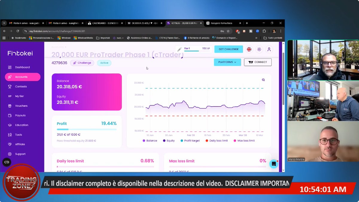 🔴 Guarda la FINTOKEI ZONE: bit.ly/3Nod8Rb 
🚀 SCONTO 10% su tutte le CHALLENGE
🎟️ Usa il codice RENATO10
🔗Link Fintokei: bit.ly/47RiiKh