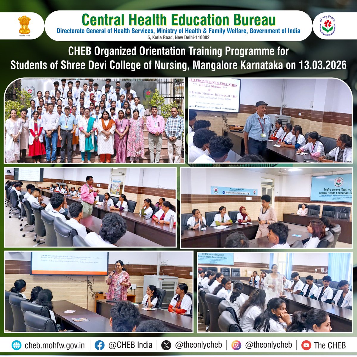 Central Health Education Bureau (CHEB) tweet media