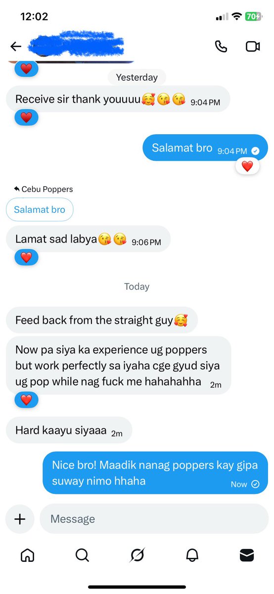 poppers_cebu's tweet photo. Feedback from a straight guy who has never used poppers before. C4 Ultimate Gold is ideal for their sexual encounters.

‼️Open 24/7, Can Deliver Anyyime

💰₱650

📩 Telegram: https://t.co/a2m50TagQP
📱: 09925148142
#altercebu #cebualter #Altercebu #Cebualter #poppersforsale https://t.co/e32UDR4VZn