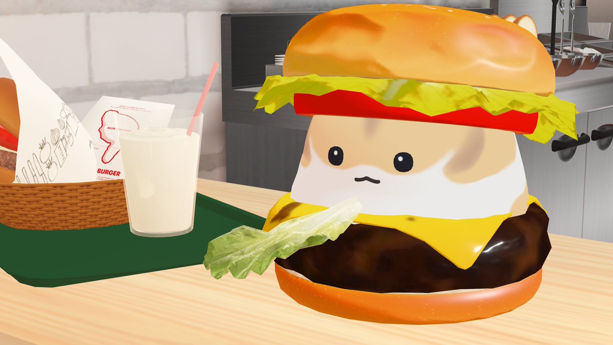 ibara_rosales's tweet photo. はむバーガー🍔
＃はむ3D https://t.co/Lni7hVFN2R
