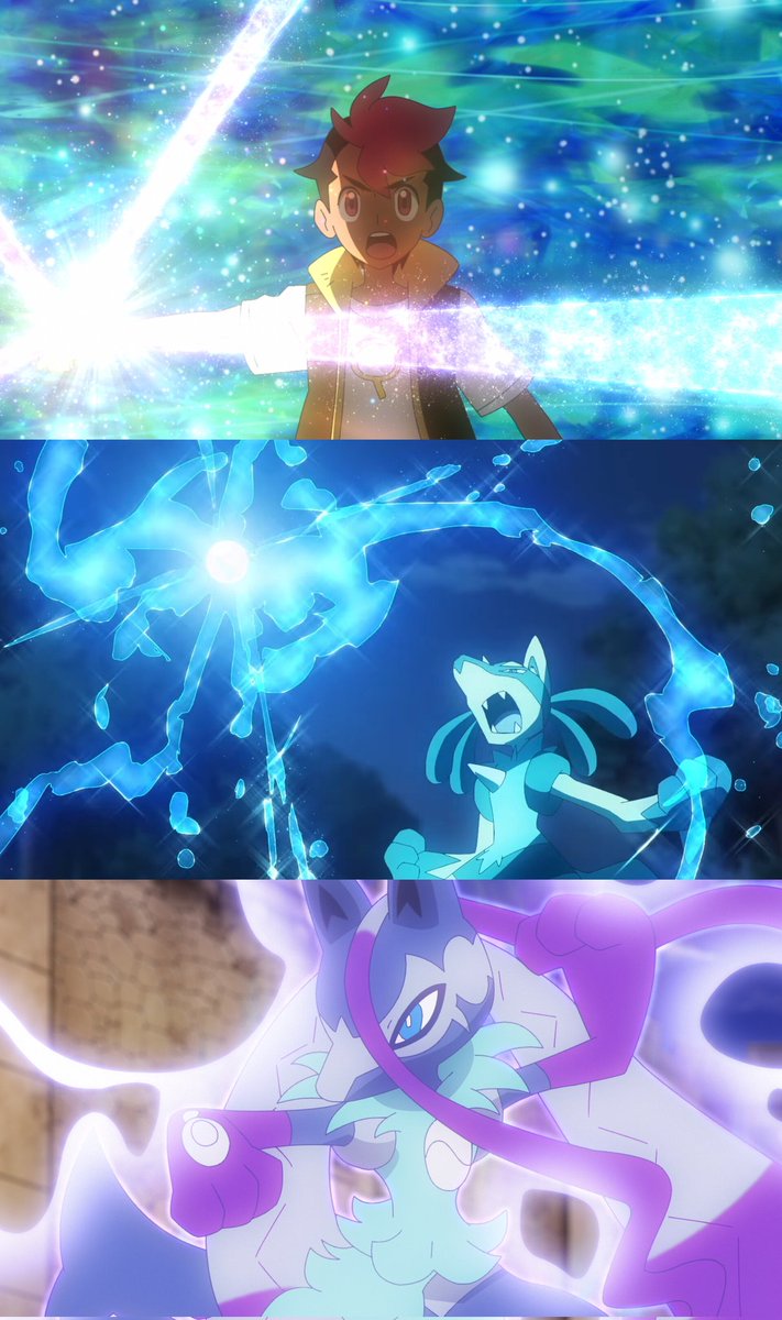 アニポケ第132話メガルカリオZ応援キャンペーン開始 回転アクリル