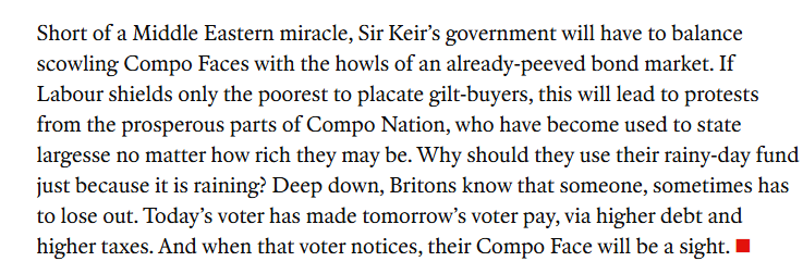 Wrote about Britain's lust for compo and the idea that no-one can ever be left worse off
