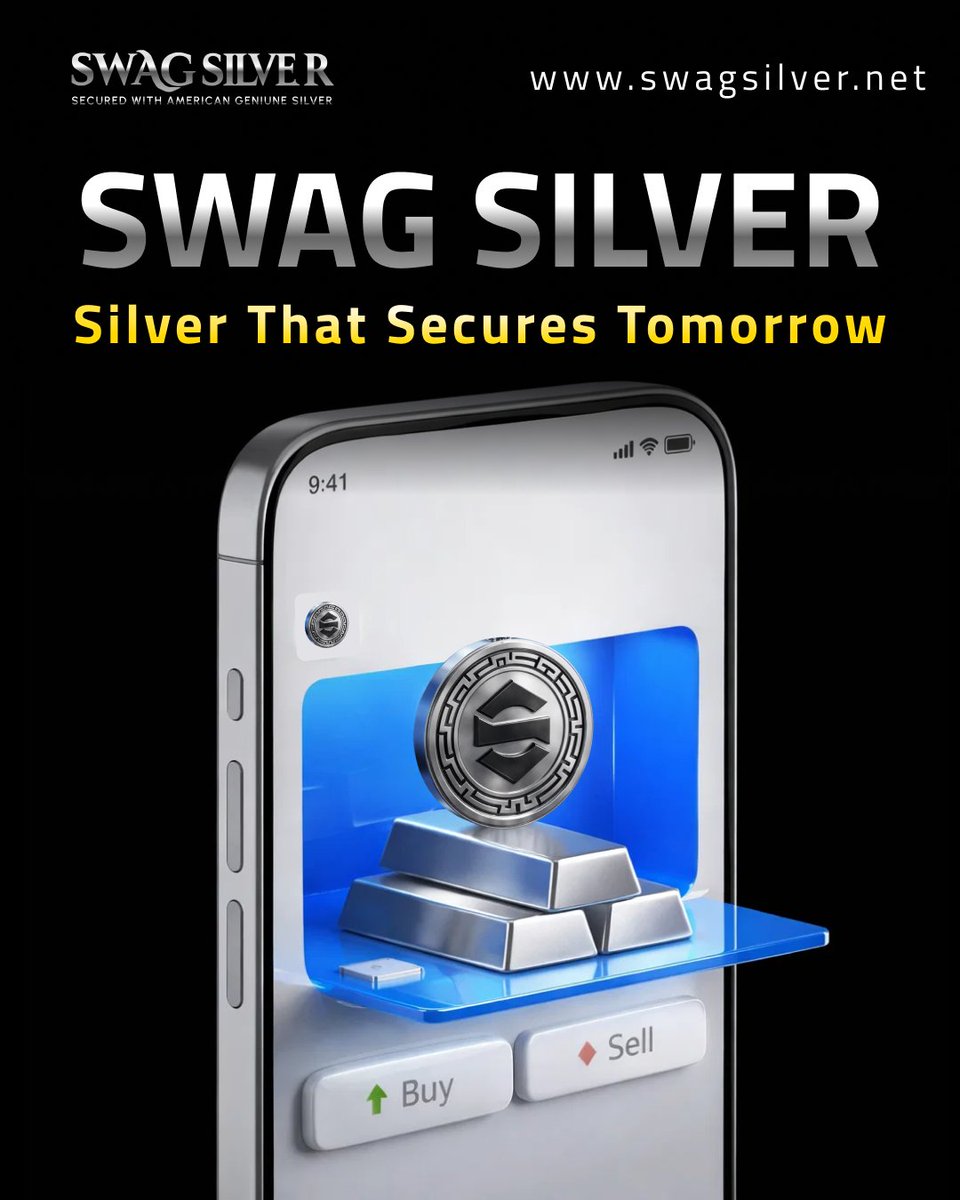 SwagGold25's tweet photo. Why just hold crypto when you can hold silver-backed crypto? #SwagSilver brings real silver into the digital world—creating a smarter way to invest.
🌐 https://t.co/eLiRvEckaU
📡 https://t.co/z0wi4918nE
#DigitalSilver #SilverBacked #Blockchain #Web3
Not financial advice. https://t.co/fhVQzdCqgM