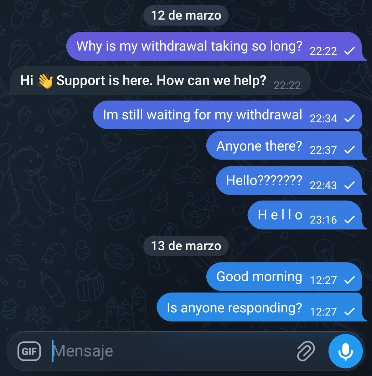 papucryptor's tweet photo. I'm starting to worry. Yesterday I requested a withdrawal from the @xTonGlobal platform. It's almost 24 hours now and my request is still pending. How much longer is it going to take?
Support is unhelpful and unresponsive. Is this simply a #scam? #xton #xcloud #xtonglobal #crypto