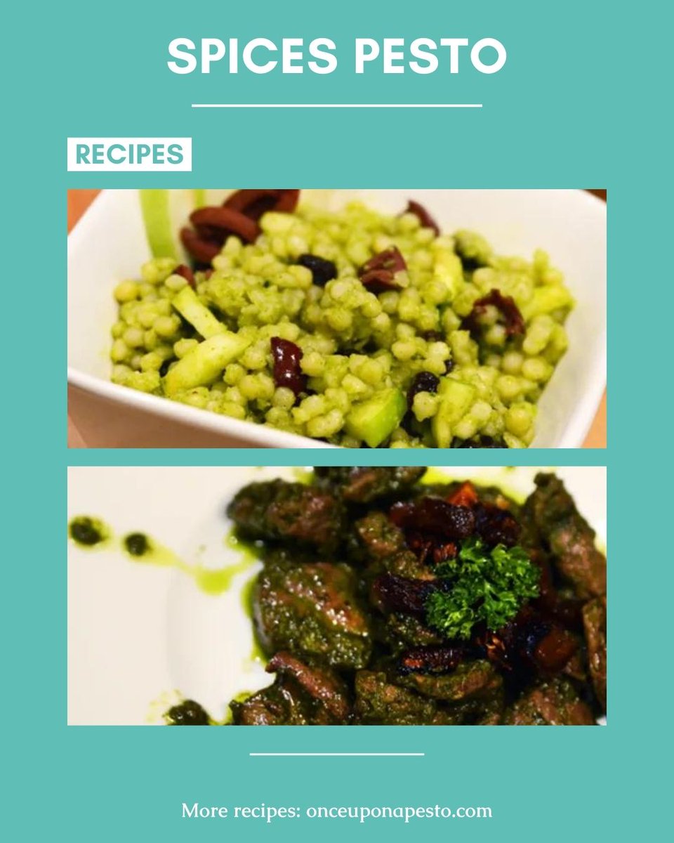 onceuponapesto's tweet photo. This homemade pesto has flavor in every moment. It's inspired by Morocco. π« #PestoRecipe #PestoProcess #HomemadePesto #SpiceRecipes https://t.co/nZePaUlfQg