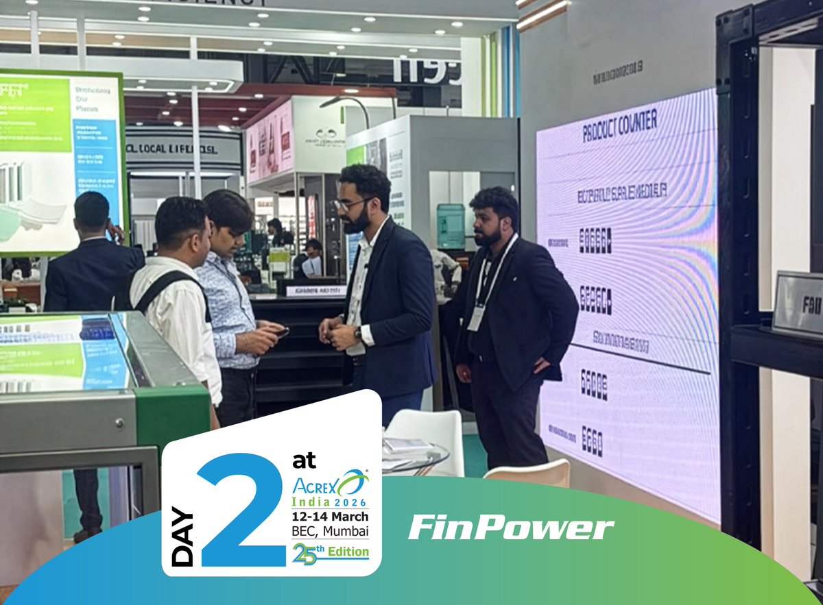 maxellgroup's tweet photo. Day 2 at ACREX ✨

We’re halfway through ACREX India 2026, and the energy is still high!
Visit us at Hall 03, Booth D36 to discover why Finpower is a leading manufacturer in the HVAC industry.

A big thank you to everyone who visited our stall yesterday https://t.co/FFFRQr43Tu