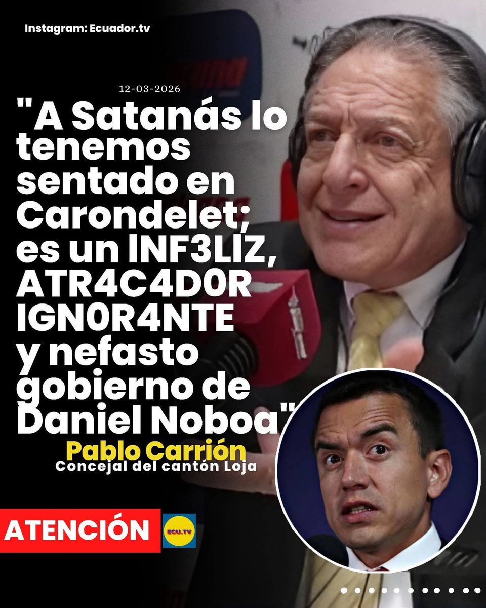 Daniel Noboa: te quedan pocos días como presidente.
¡Anótalo!