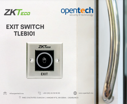 _OPENTECH_'s tweet photo. 🚪 ZKTeco TLEB101 – Bouton de sortie sans contact

Améliorez l’hygiène et la sécurité de vos accès avec le TLEB101  de ZKTeco. 
#ZKTeco #AccessControl #SecuritySolutions #SmartBuilding #TouchlessTechnology #SecuritySystem #opentech https://t.co/L15DwJvdux