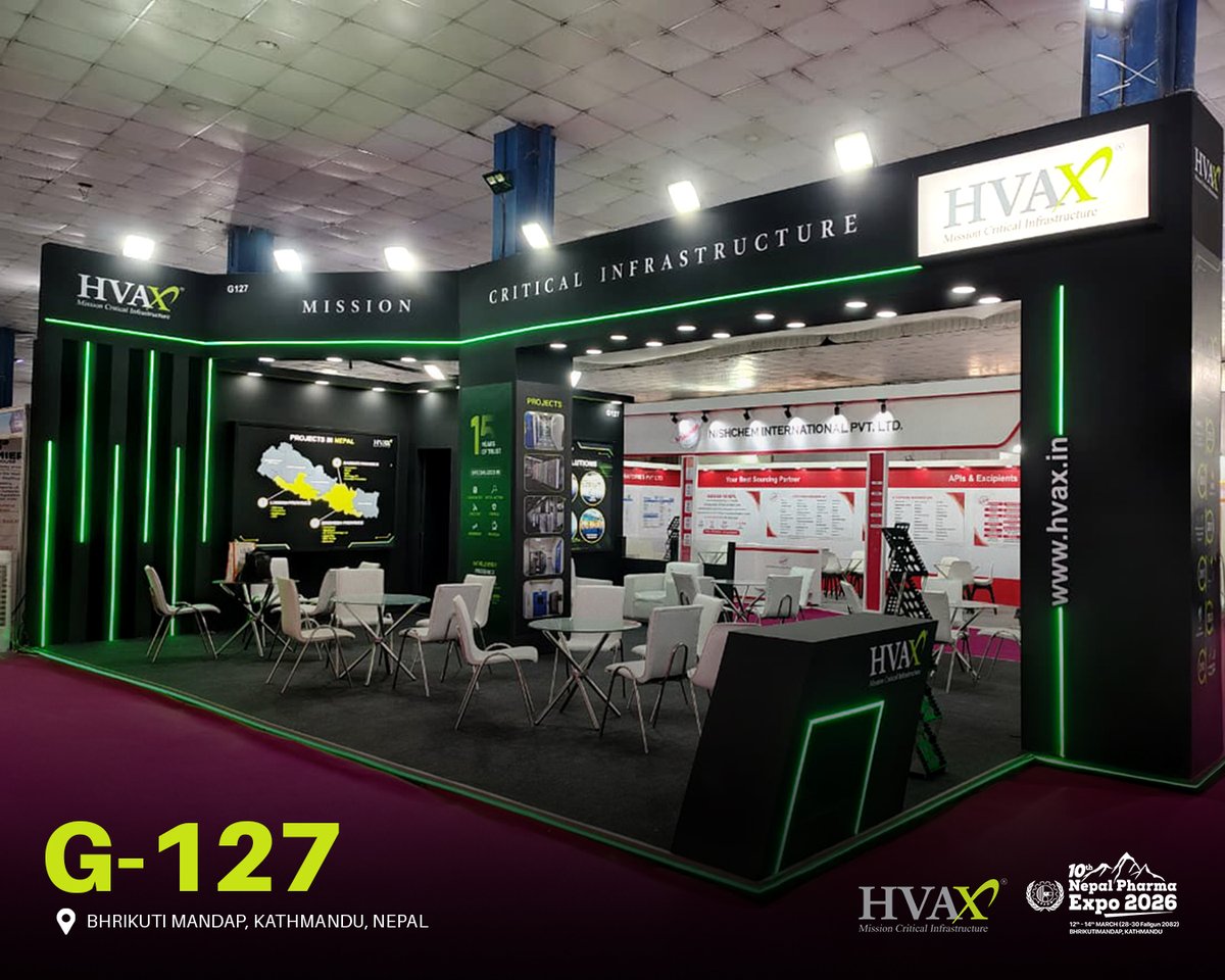 Nepal Pharma Expo, 2026.

Connecting with industry leaders and innovators shaping the future of pharmaceutical engineering &amp; technology transfer.

📍 Booth G-127
Bhrikuti Mandap, Kathmandu, Nepal
12–14 March 2026

#NepalPharmaExpo2026 #HVAX #PharmaEngineering #TechTransfer