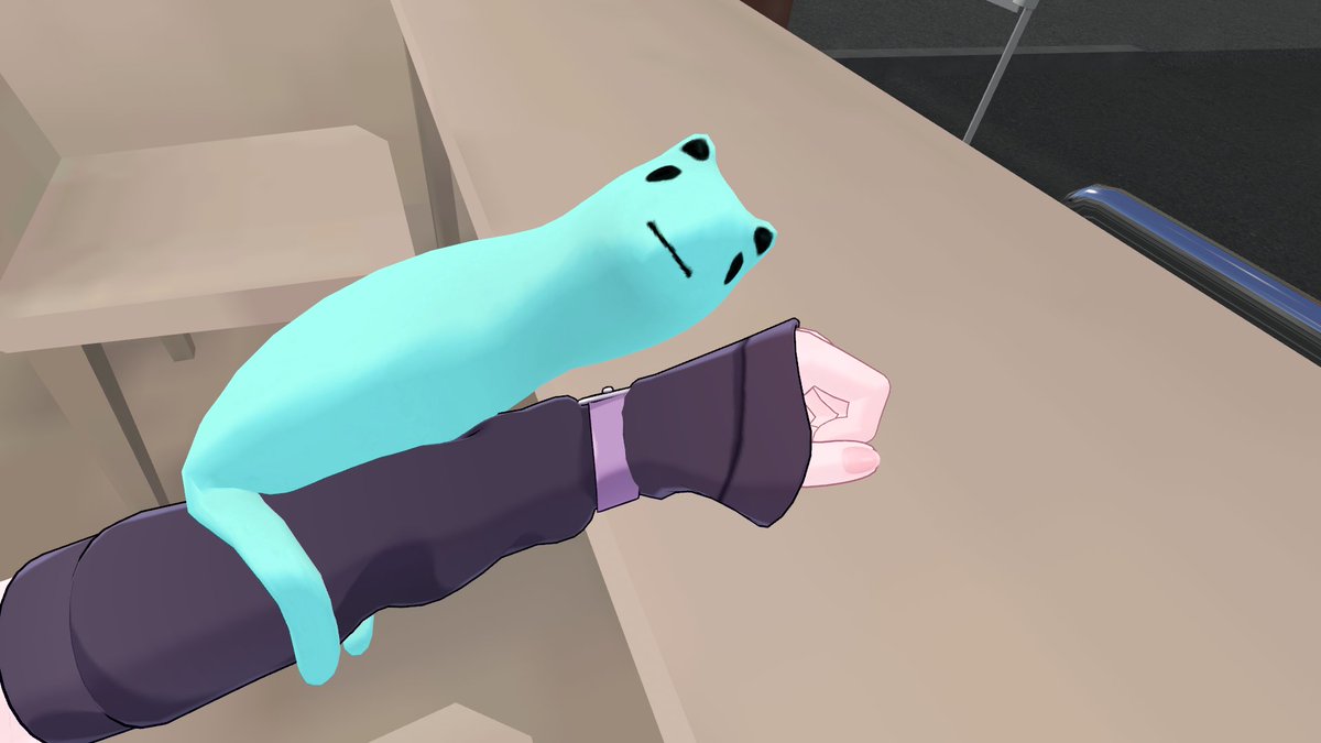 424bow's tweet photo. 腕にくっつくAkyo

#VRChat #Akyo https://t.co/07wVonXlQE