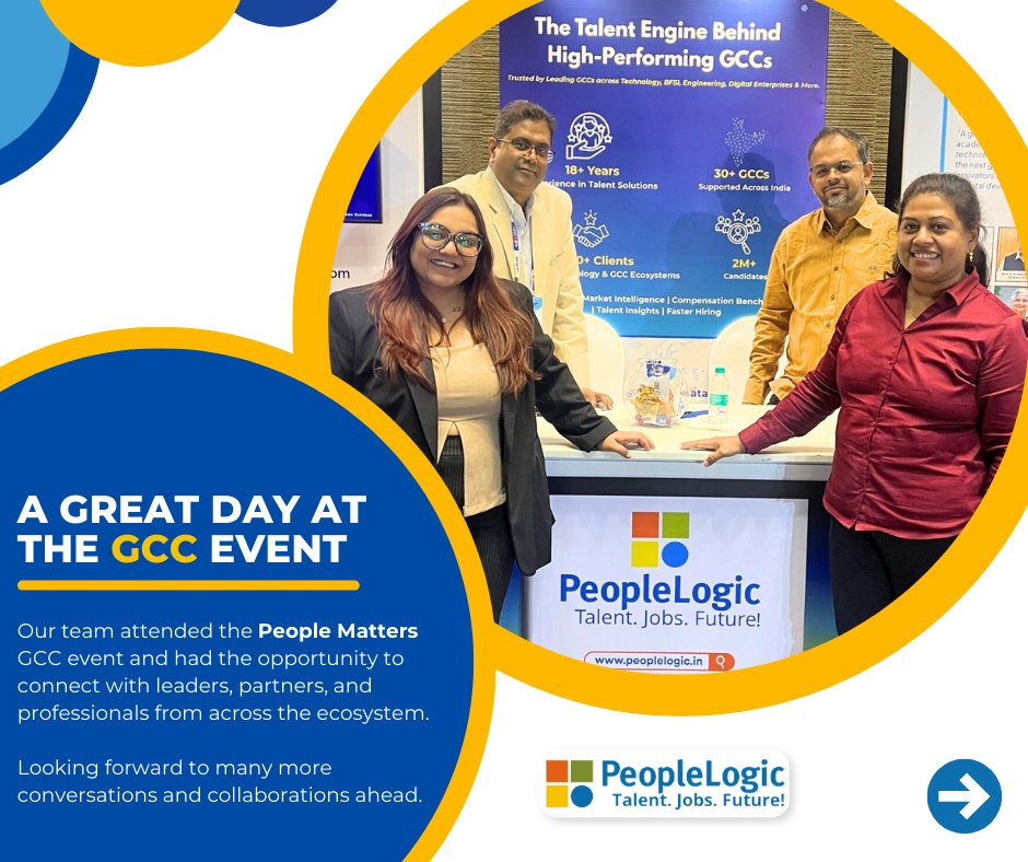 PeopleLogicInd's tweet photo. Our team attended the People Matters GCC event and had the opportunity to connect with leaders, partners, and professionals from across the ecosystem.

#PeopleMatters #GCC #GlobalCapabilityCenters #LeadershipConnect #IndustryNetworking https://t.co/xN5glU5Nl7