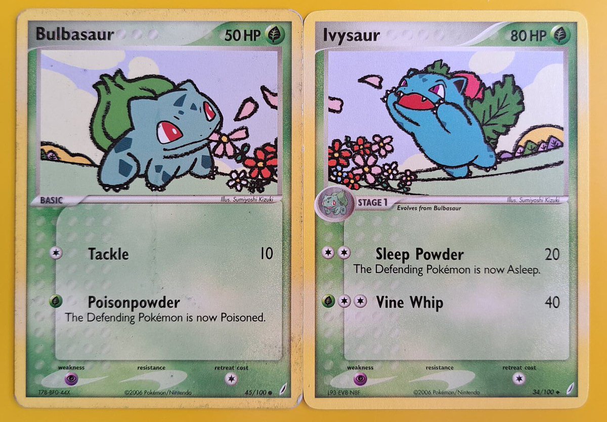 Bulbasaur Ivysaur A beautiful early example of connecting artwork. You ...