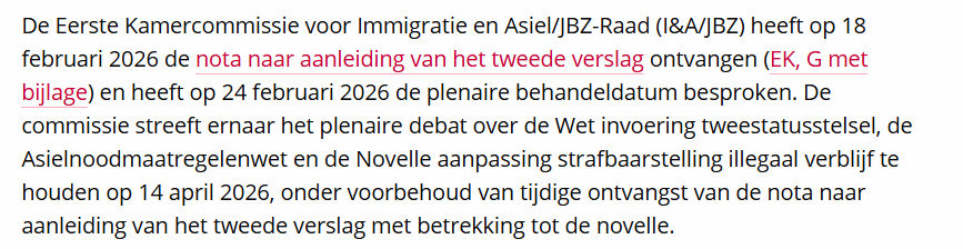 De behandelingen van de #asielwetten van Faber is uitgesteld tot 14 april.... In de hoop dat #D66 en het #CDA niet worden weggestemd tijdens de gemeenteraadsverkiezingen omdat ze in de Eerste Kamer tegen deze #asielwetten gaan stemmen? Trap er niet in! 🤔
