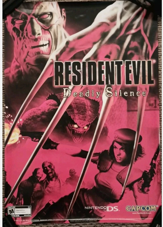 AllmightoFranky's tweet image. La publicité papier #ResidentEvil du jour,bonjour!Les 30 ans de la saga!De la pub pour #ResidentEvilDS,le Deadly Silence sur #NintendoDS en mars 2006!La belle double-page FR,le guide en Japonais et une belle affichette!! #retrogaming #90s #capcom #biohazard