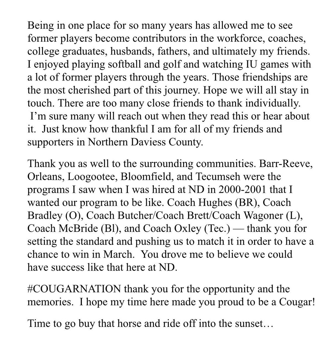 ND COUGAR BASKETBALL tweet media