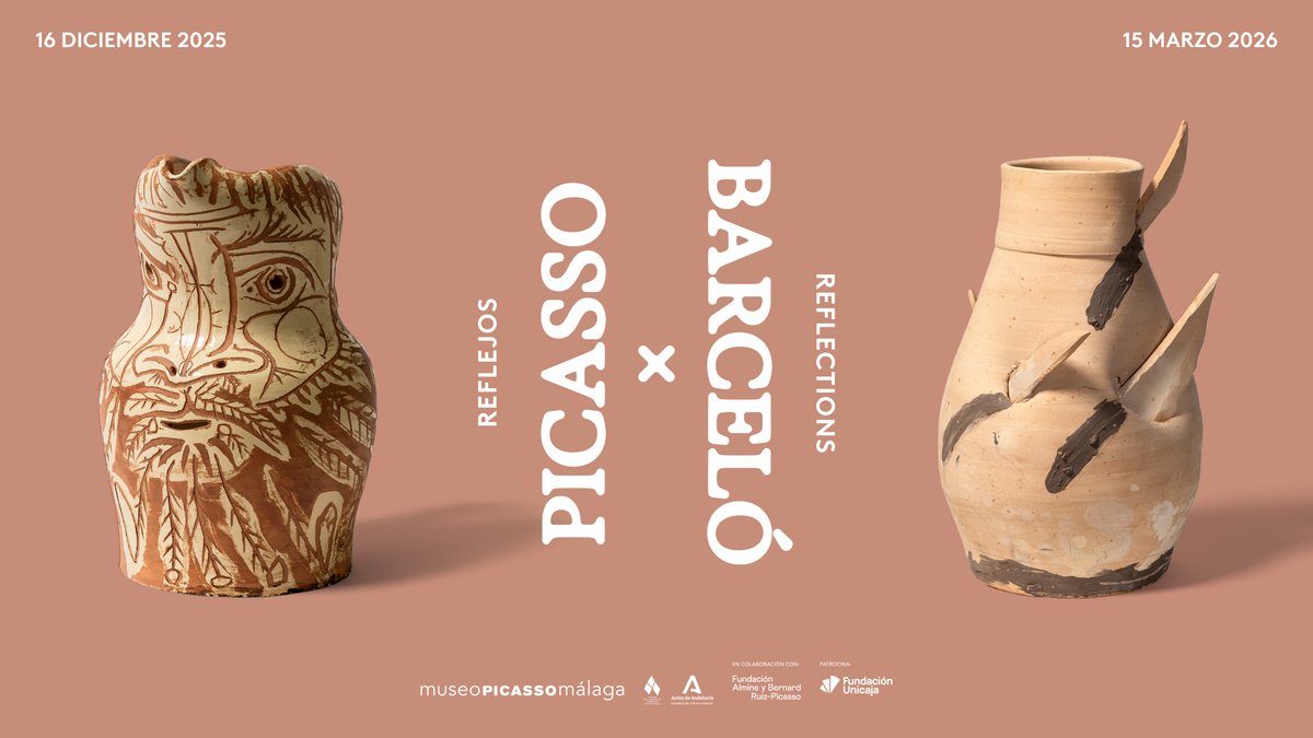 mPICASSOm's tweet image. 🏺 #LastCall Hoy se clausura en @Museo_Almeria "Reflejos. Picasso x Barceló", una exposición del @mPICASSOm. El encuentro entre dos grandes maestros: Pablo Picasso y Miquel Barceló. 

Un proyecto que ha generado más de 30 actividades educativas y culturales. Comisariado por