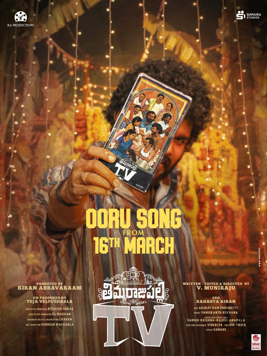 Kiran_Abbavaram's tweet photo. 16th March ❤️

#ThimmarajupalliTV #OoruSong https://t.co/aThmtl9FVn