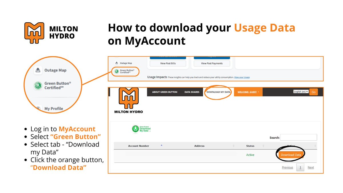 MiltonHydro's tweet image. Want a closer look at your electricity usage? 

You can download your usage data right from MyAccount using the Green Button feature. Log in, select Green Button, click Download My Data, and you’re good to go.

engage360.miltonhydro.com/login/email

#KnowledgeIsPower #GetToKnowYourMiltonHydro