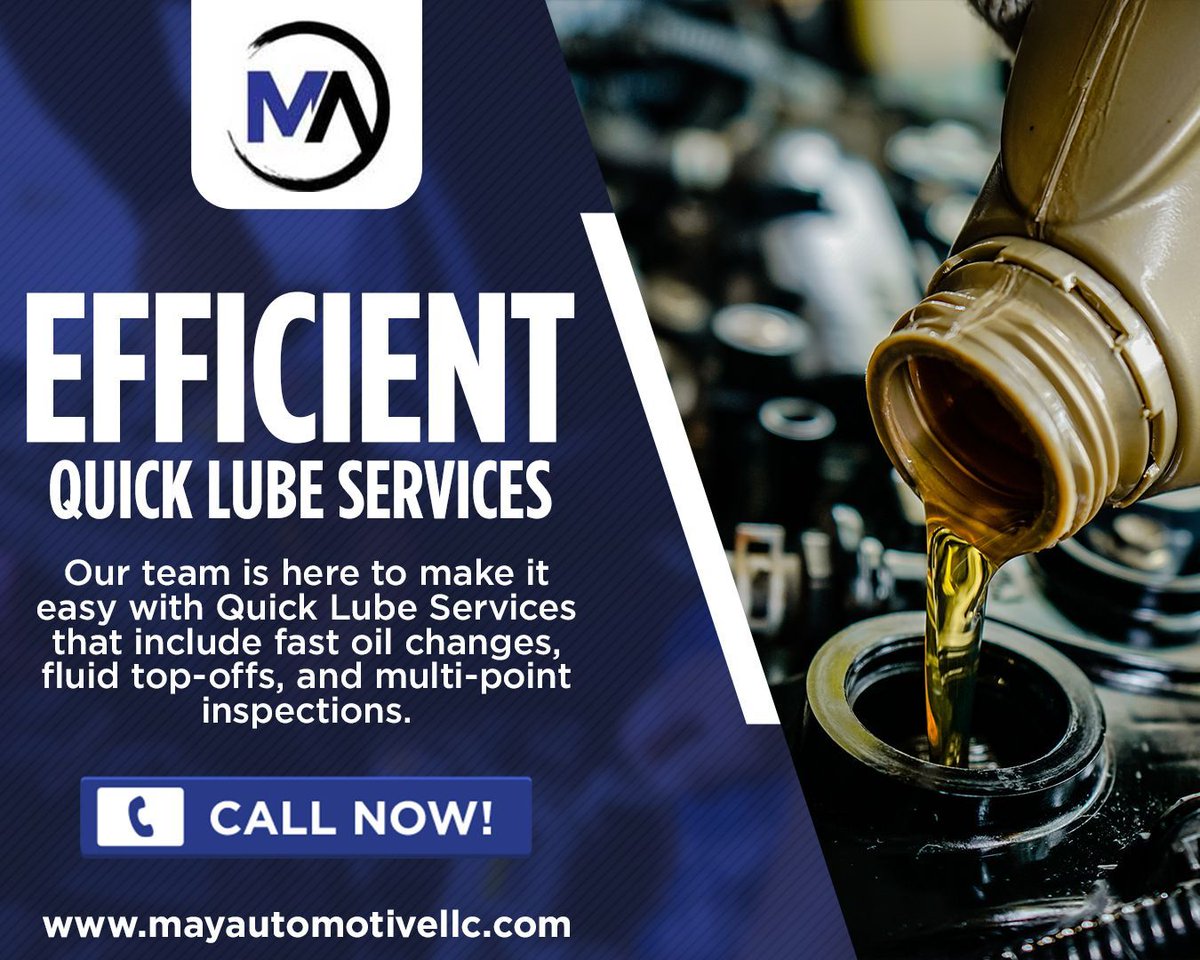 mayautomotive's tweet image. 🚗⏱️ Need a fast oil change? May Automotive LLC offers Quick Lube Services that get you in and out in no time! Stay on the road longer with service. Visit us in Kalamazoo, MI, today for Quick Lube Services!

🌐  mayautomotivellc.com/services/quick…

#quicklubeservices #MayAutomotiveLLC
