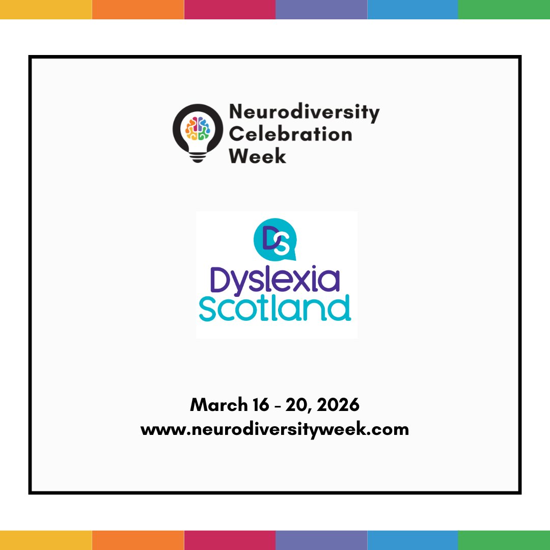 DyslexiaScotlan's tweet image. It's Neurodiversity Celebration Week next week. We'll be sharing useful guides, videos and information on #dyslexia. Share some posts and help raise awareness.
neurodiversityweek.com