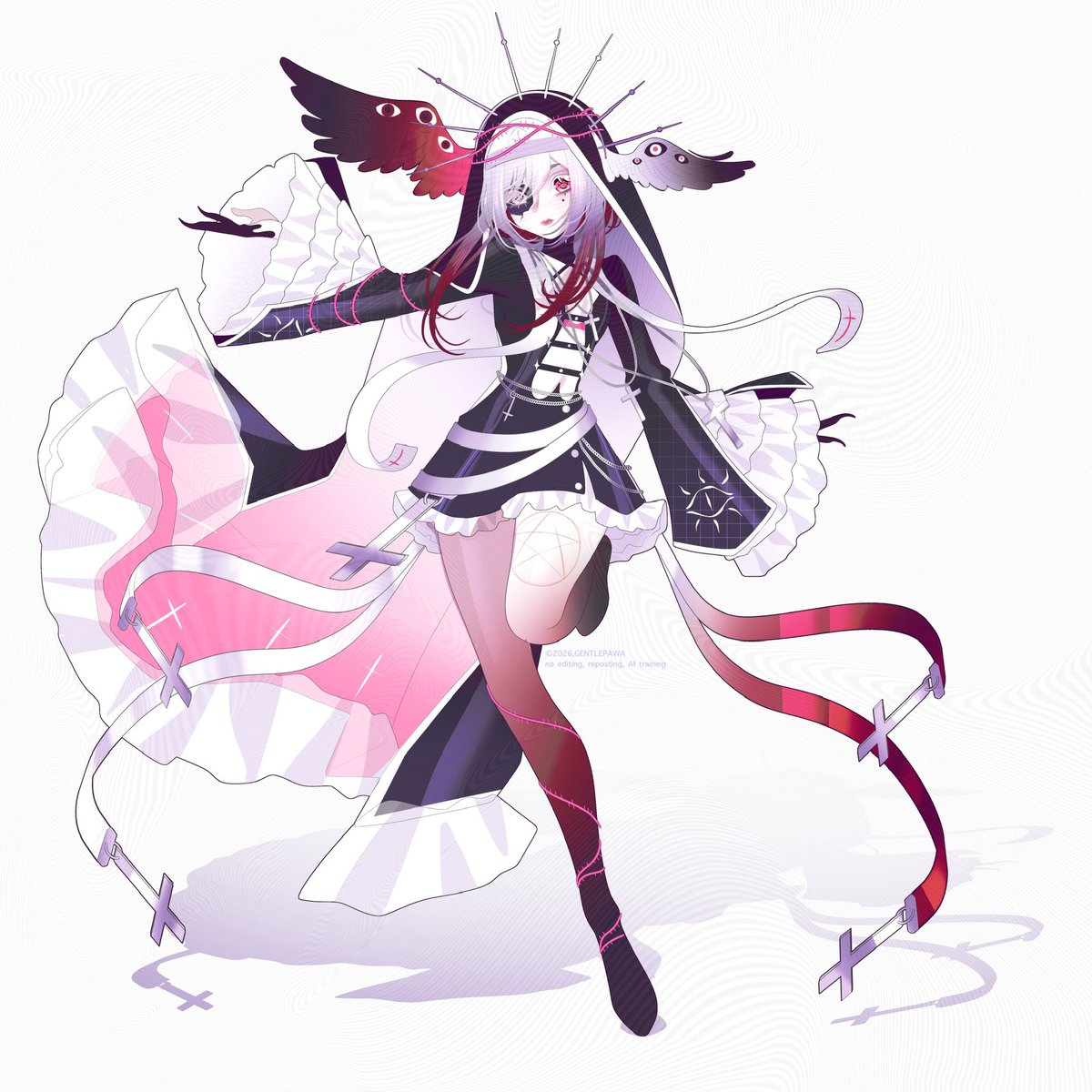 🪽 Angel demon nun adopt 🪽

♡ + ↻ are very appreciated!

SB: $100

MI - $5

$300+ AB, full render art (any changes to the design) 
$1000+ AB2, full render art + separated ready-to-rig model