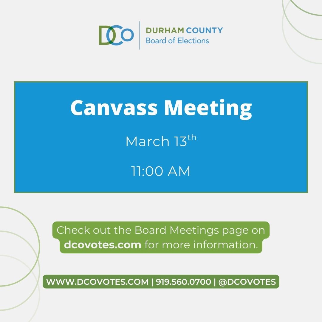 Durham County Board of Elections tweet media