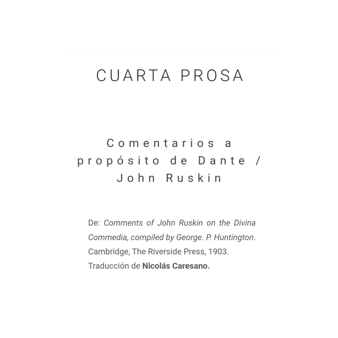ncaresano's tweet photo. Traduje para Cuarta Prosa algunos comentarios de John Ruskin sobre Dante: https://t.co/NgMnVjWGKP. https://t.co/fcSxCuj5M4