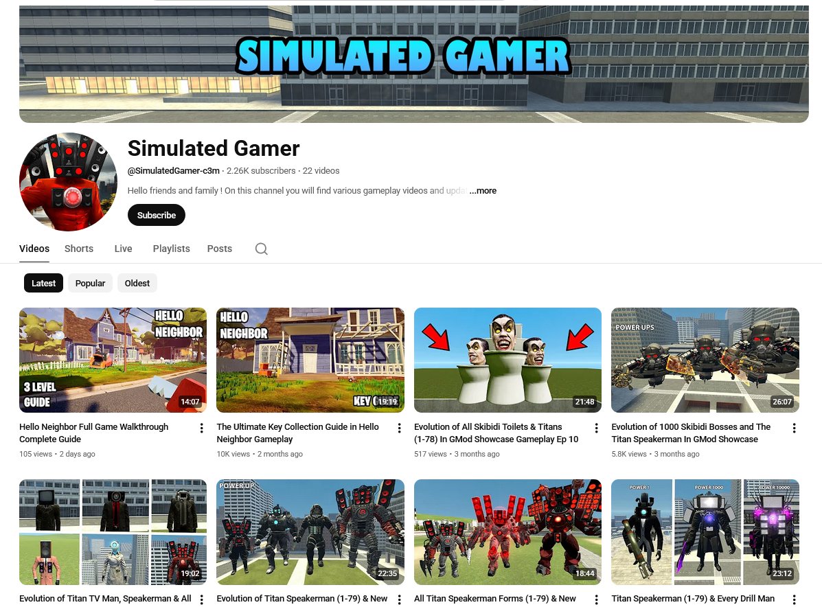 Simulated Gamer tweet media