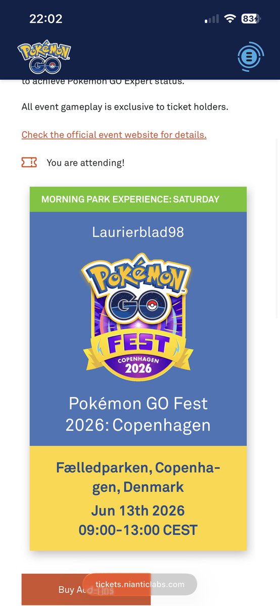 Mynameislaurien's tweet photo. Lets be friends on PokémonGO. I Will go to GO FEST COPENHAGEN🙌🏻

Friendcode 164323427881 ✨💪🏼
@PokemonGoApp 
#PokemonGOFest2026 #pokemongofriendcode 
#pokemongo 
#pokemongofestcopenhagen https://t.co/fNVYA8MSle