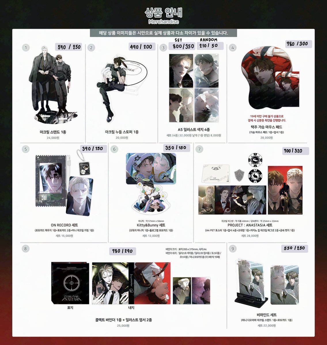 ppxmor's tweet photo. Pre order : Codename Anastasia x mofun
พรีออเดอร์ cafe md 

‧⁺ รวมส่งกลับแอร์ / มัดจำ
‧⁺ เว็บพรี รอนาน
‧⁺ ได้การ์ดยอด

🚚 ค่าส่งในไทยเริ่มต้น 40
#ตลาดนัดmanhwa #ตลาดนัดมันฮวา https://t.co/xJKORGAas5